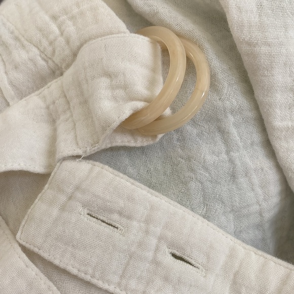 The Normal Brand Kalo Wrap Top in Ivory - Picture 7 of 15